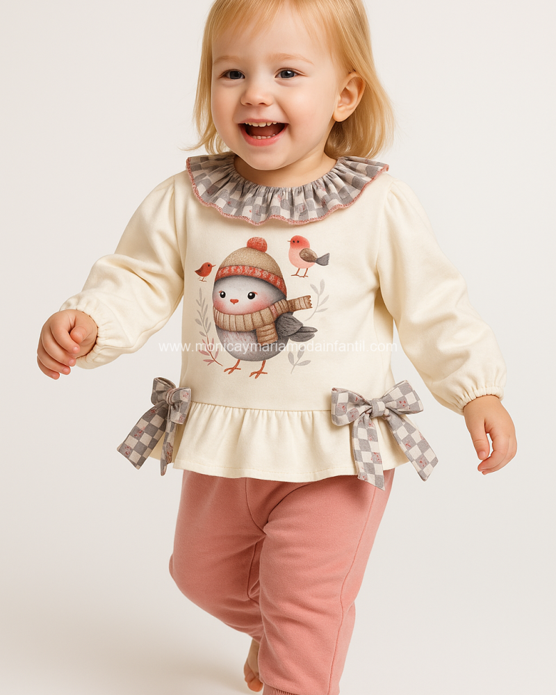 Comprar Ropa Infantil Conjunto BBA Pinguino Bufanda