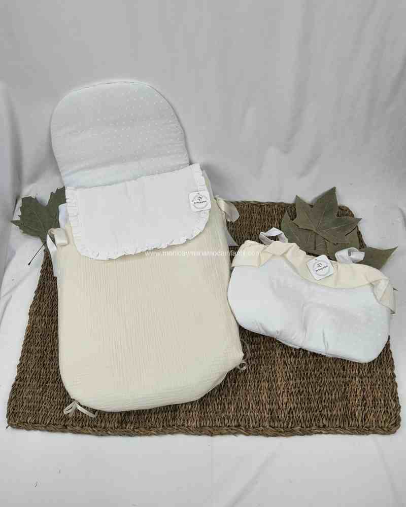 Comprar Ropa Infantil Saco Universal De Silla Bambula Beige