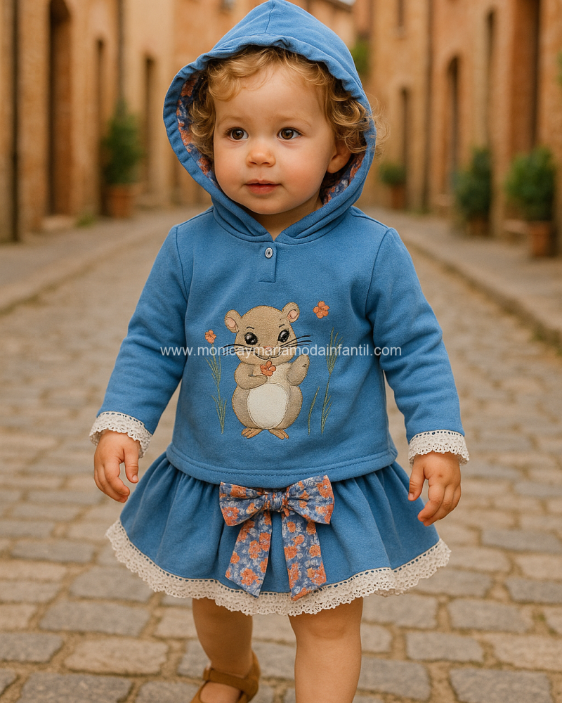 Comprar Ropa Infantil Conjunto Ardilla Flores