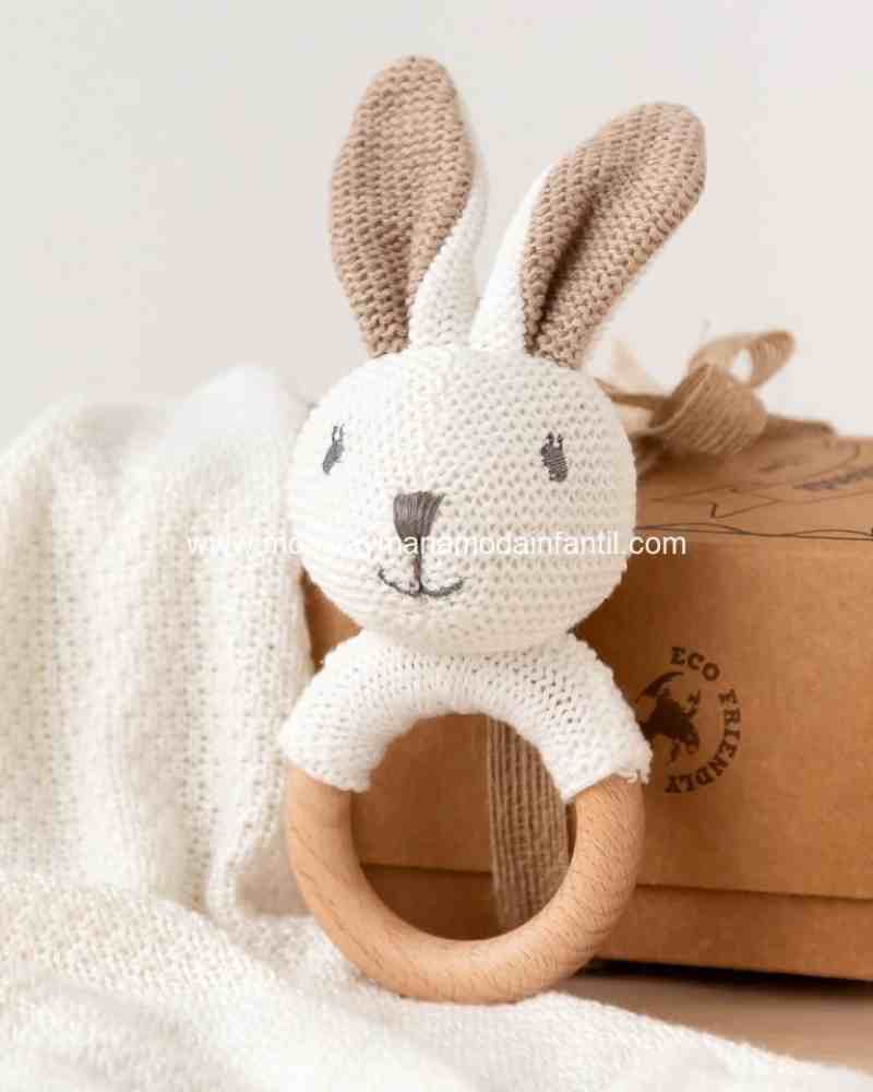 Comprar Ropa Infantil Sonajero Mordedor Conejo