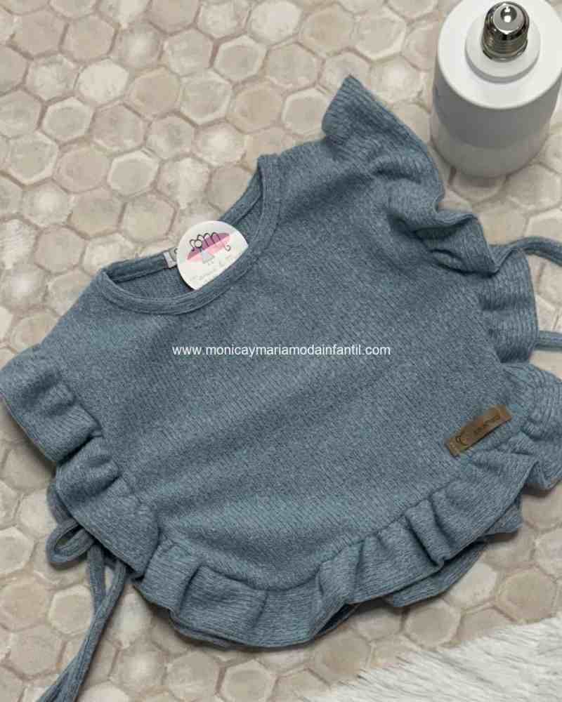 Comprar Ropa Infantil Poncho Celeste