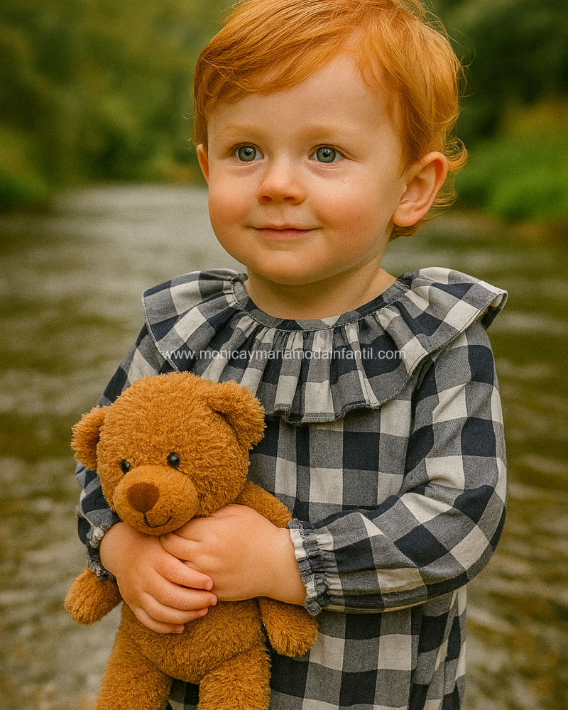 Comprar Ropa Infantil Pelele Cuadros Marino