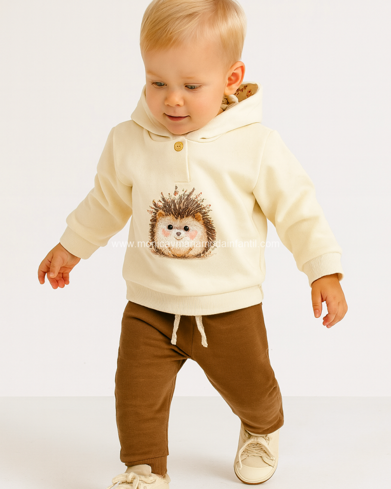 Comprar Ropa Infantil Conjunto Erizo Flores Niño