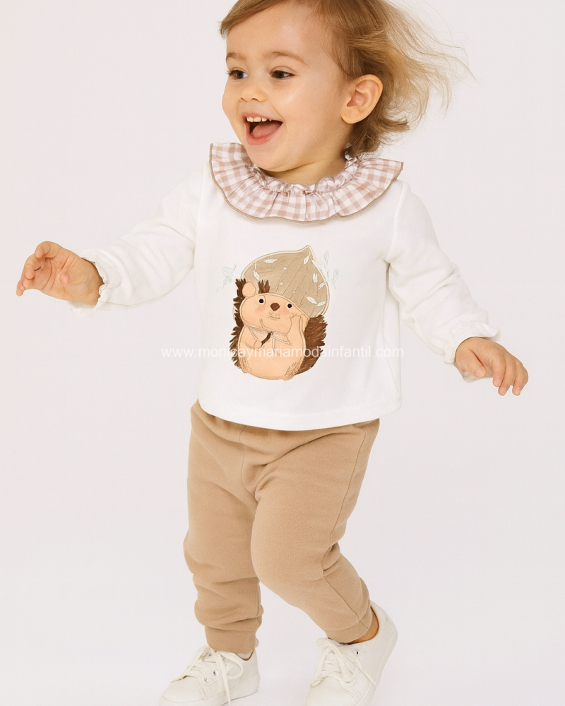 Comprar Ropa Infantil Conjunto Erizo Castaña BBA