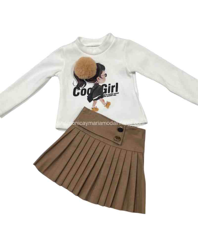 Comprar Ropa Infantil Conjunto Pompom Camel
