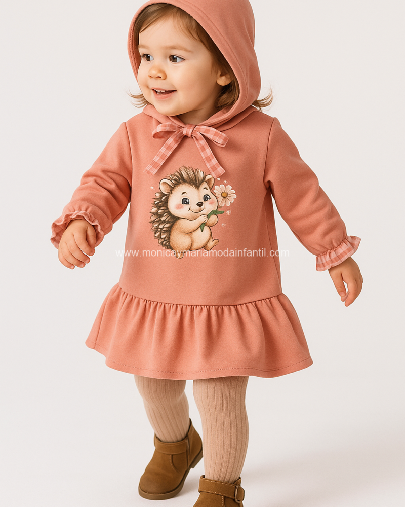Comprar Ropa Infantil Vestido Erizo Flores
