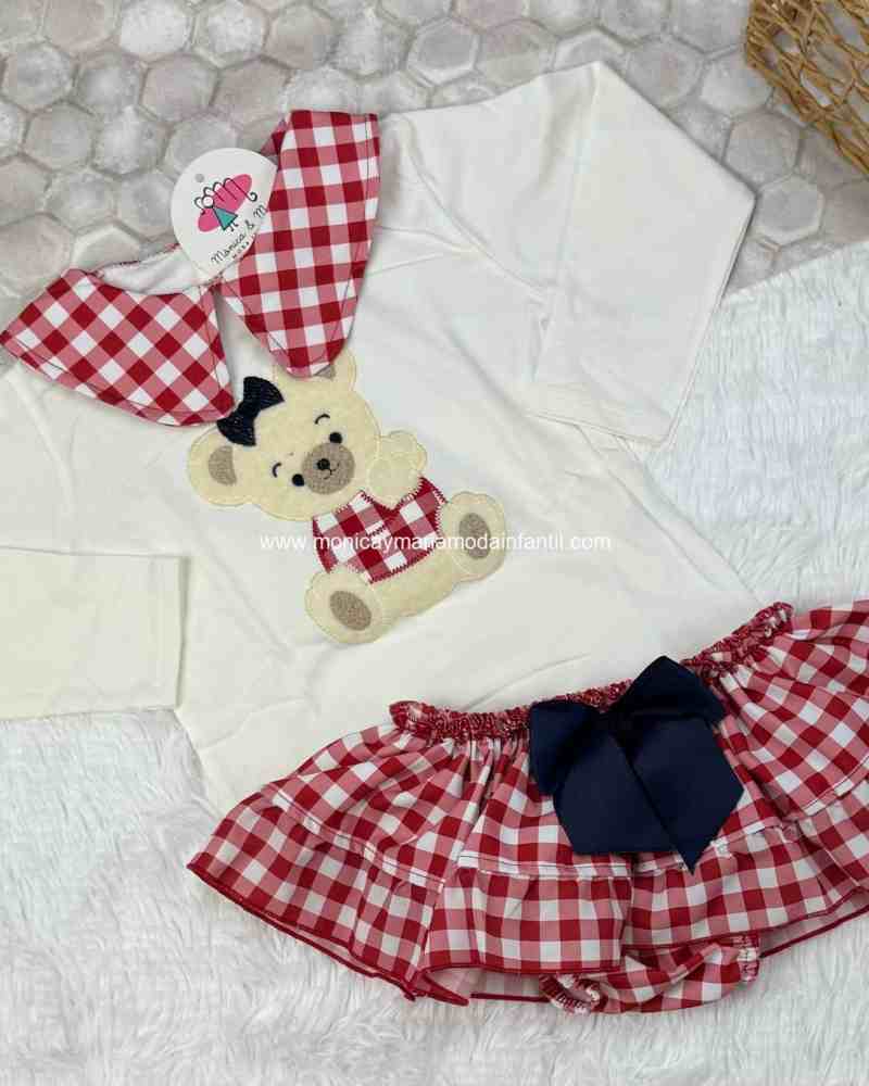 Comprar Ropa Infantil Conjunto Osita Vichy