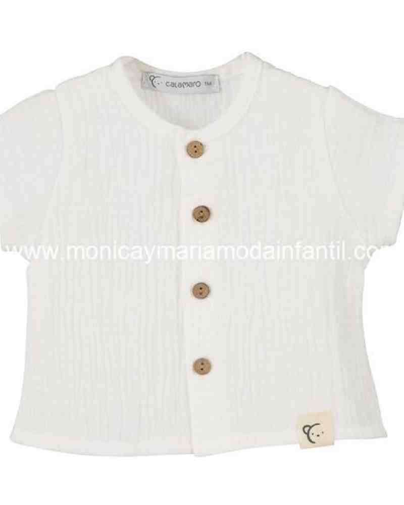 Comprar Ropa Infantil Camisa M/C Bambula Blanca