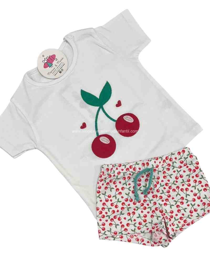 Comprar Ropa Infantil Conjunto Baño BBO Cerezas
