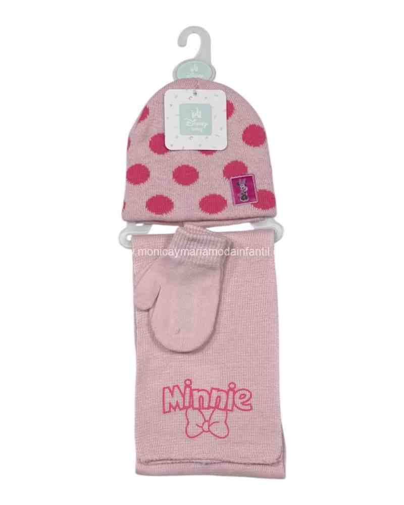 Comprar Ropa Infantil Pack Gorro ,Bufanda , Manopla Minnie