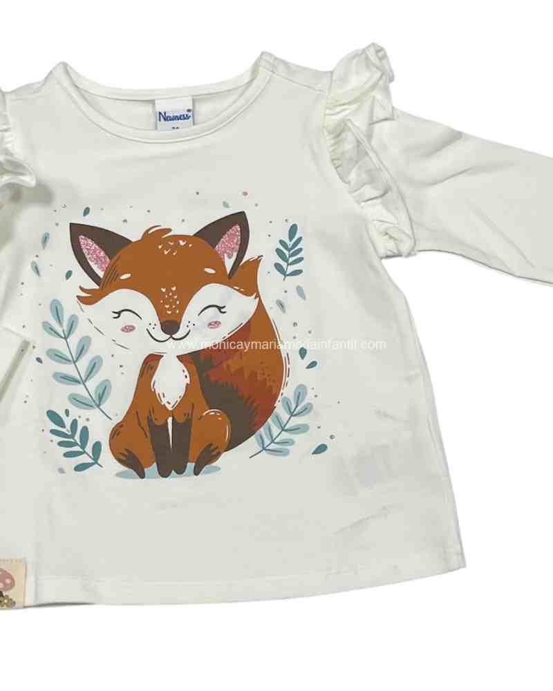 Comprar Ropa Infantil Camiseta Zorrita Flores