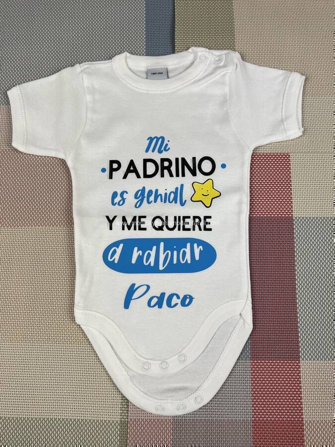 Body Neonato Padrino - Non Tutti Hanno La Fortuna Di Avere Un Padrino Come Te! - Body Divertente 100% Cotone 0-24 Mesi